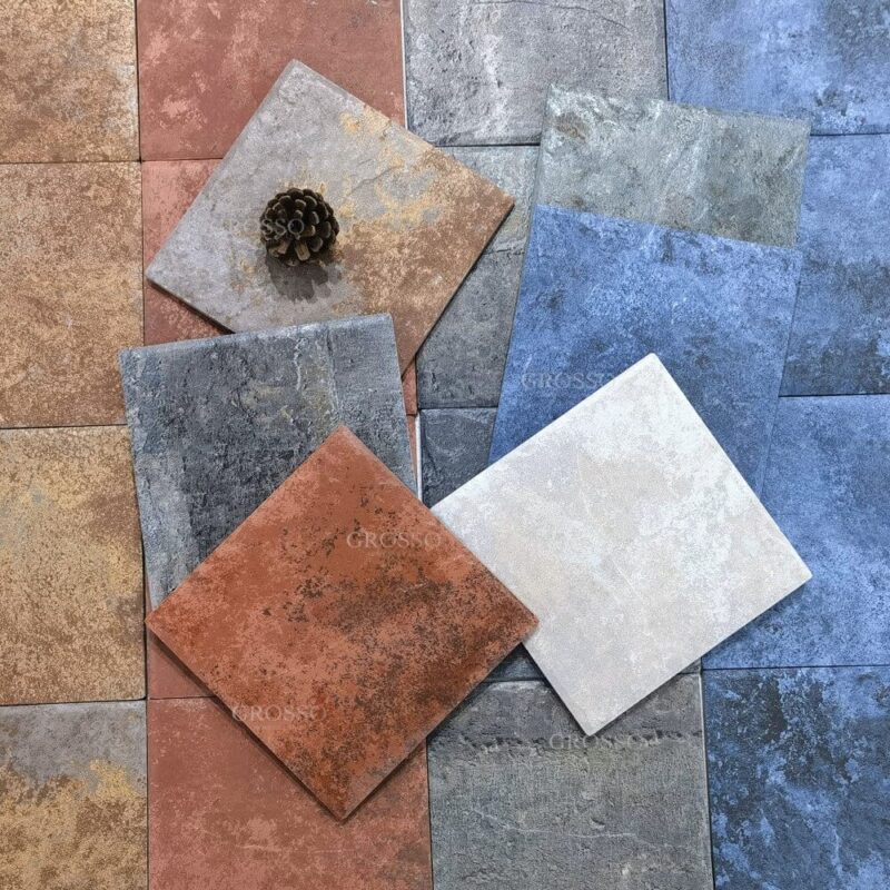 150x150mm Rustic Inkjet Marble Hostel Villa Handmade  porcelain Mosaic Wall Tiles