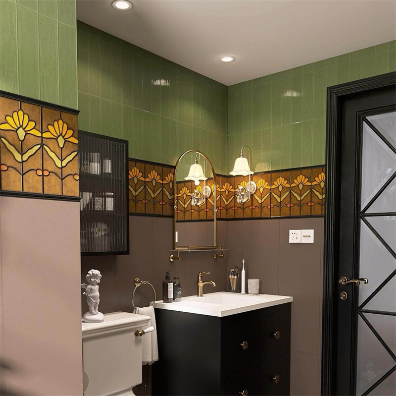 150x300mm Retro Brown Pattern Porcelain Tile indoor Hotel villa Bathroom Kitchen Background Ceramic Wall Tiles Wholesale Price-2 1 150x300mm Retro Brown Pattern Porcelain Tile indoor Hotel villa Bathroom Kitchen Background Ceramic Wall Tiles Wholesale Price-2