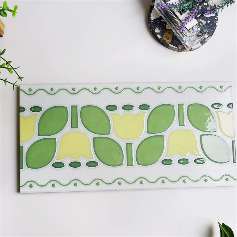 Retro Green Yellow Pattern Porcelain Tile indoor Hotel villa Bathroom Kitchen Background Ceramic Wall Tiles Wholesale Price 1 Retro Green Yellow Pattern Porcelain Tile indoor Hotel villa Bathroom Kitchen Background Ceramic Wall Tiles Wholesale Price