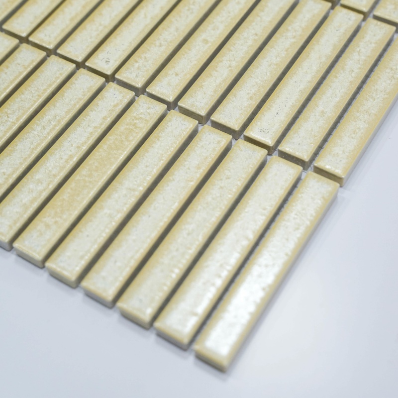15x98mm long strip Yaint Yellow Mosaic tile High-Precision Fambe indoor hotel villa bathroom background wall tiles Wholesale factory 3 15x98mm long strip Yaint Yellow Mosaic tile High-Precision Fambe indoor hotel villa bathroom background wall tiles Wholesale factory - Image 3