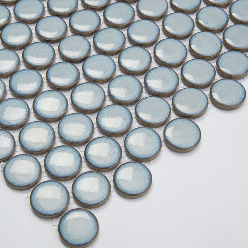Round Ceramic Mosaic Wall Tile