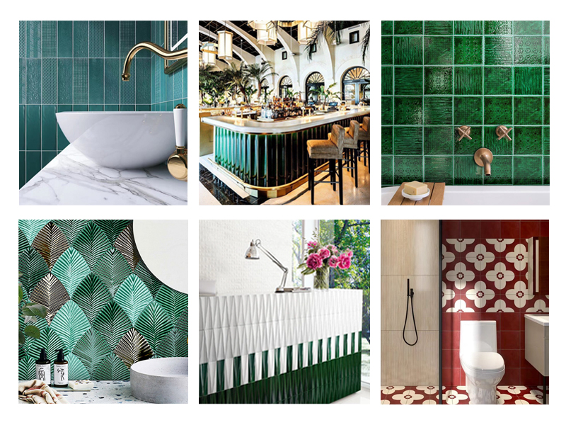 Our Glass Mosaic Marble Mosaic Recycled Glass Mosaic Porcelain Mosaic Waterjet Tiles Application Scenario-Tiles