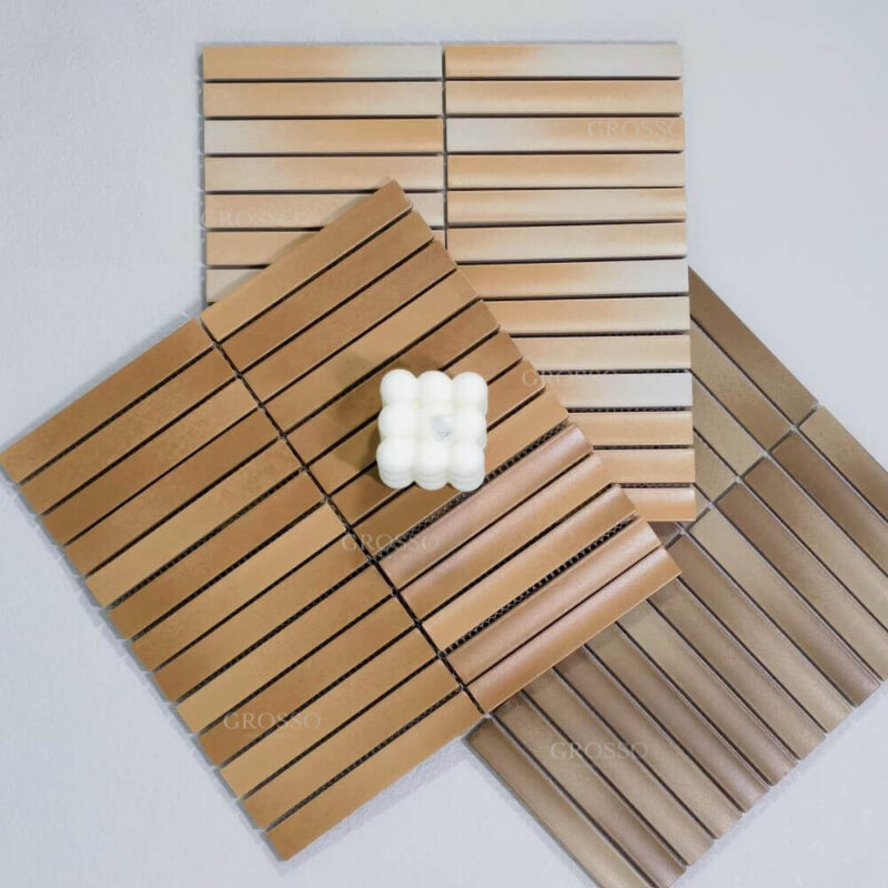 Gradation20x145mm Handmade Mosaic Tile For Bathroom Kitchen Wall Porcelain Tile