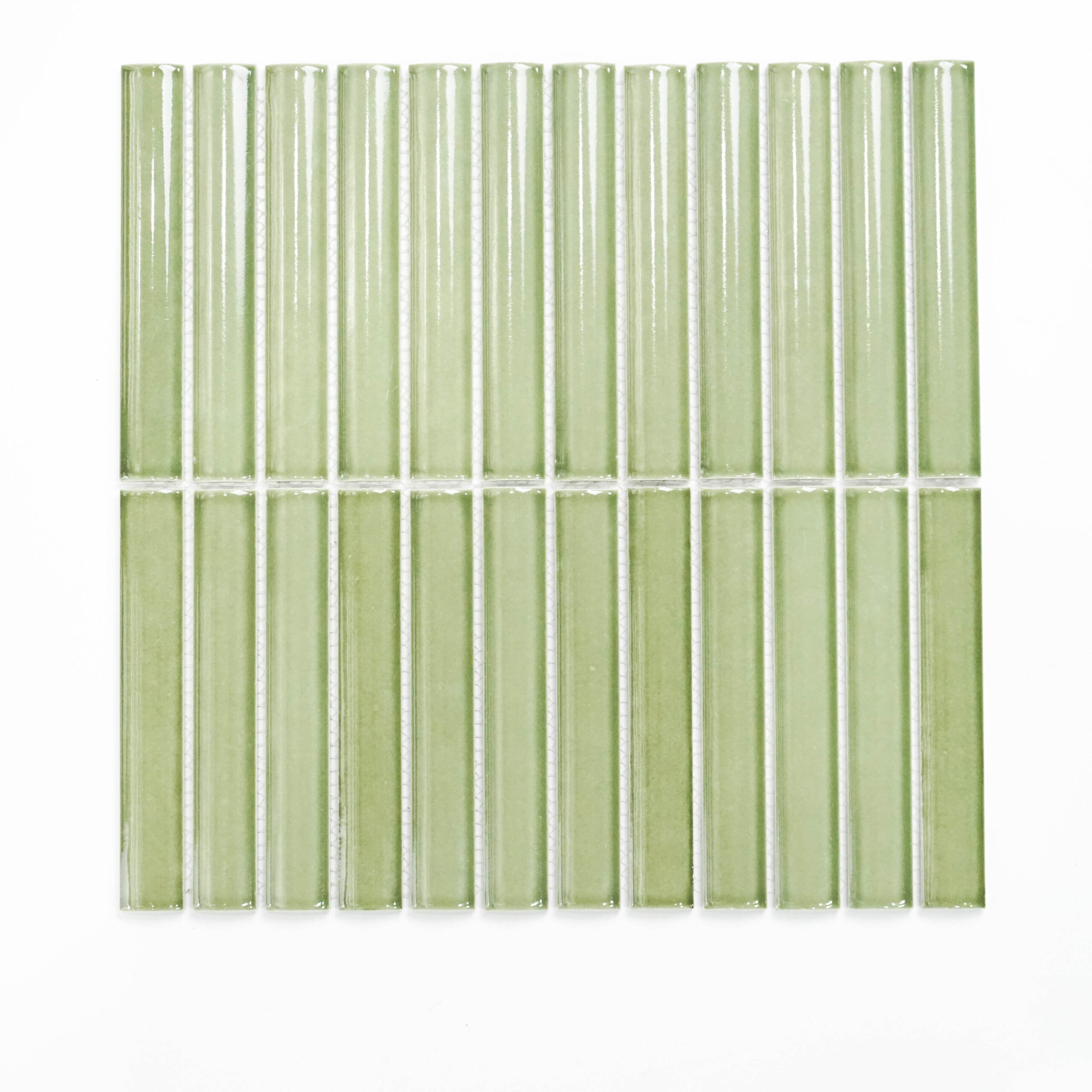 22x145mm 3D Semicircle Grass Green Glaze Mosaic tile High-Precision indoor hotel villa bathroom background wall tiles Pice 1 22x145mm 3D Semicircle Grass Green Glaze Mosaic tile High-Precision indoor hotel villa bathroom background wall tiles Pice