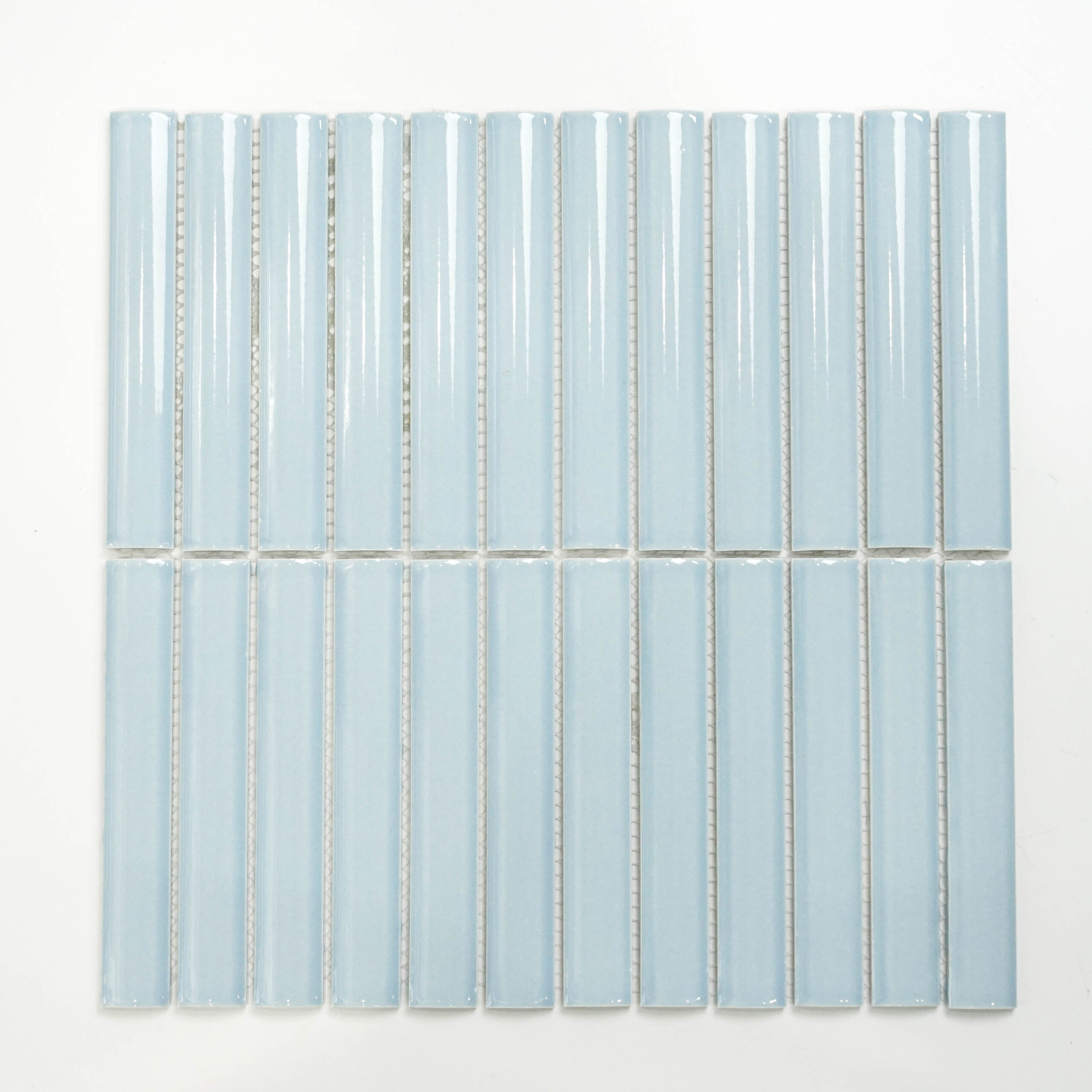 22x145mm 3D Semicircle Light Blue Glaze Mosaic tile High-Precision indoor hotel villa bathroom background wall tiles Wholesale Pice 1 22x145mm 3D Semicircle Light Blue Glaze Mosaic tile High-Precision indoor hotel villa bathroom background wall tiles Wholesale Pice