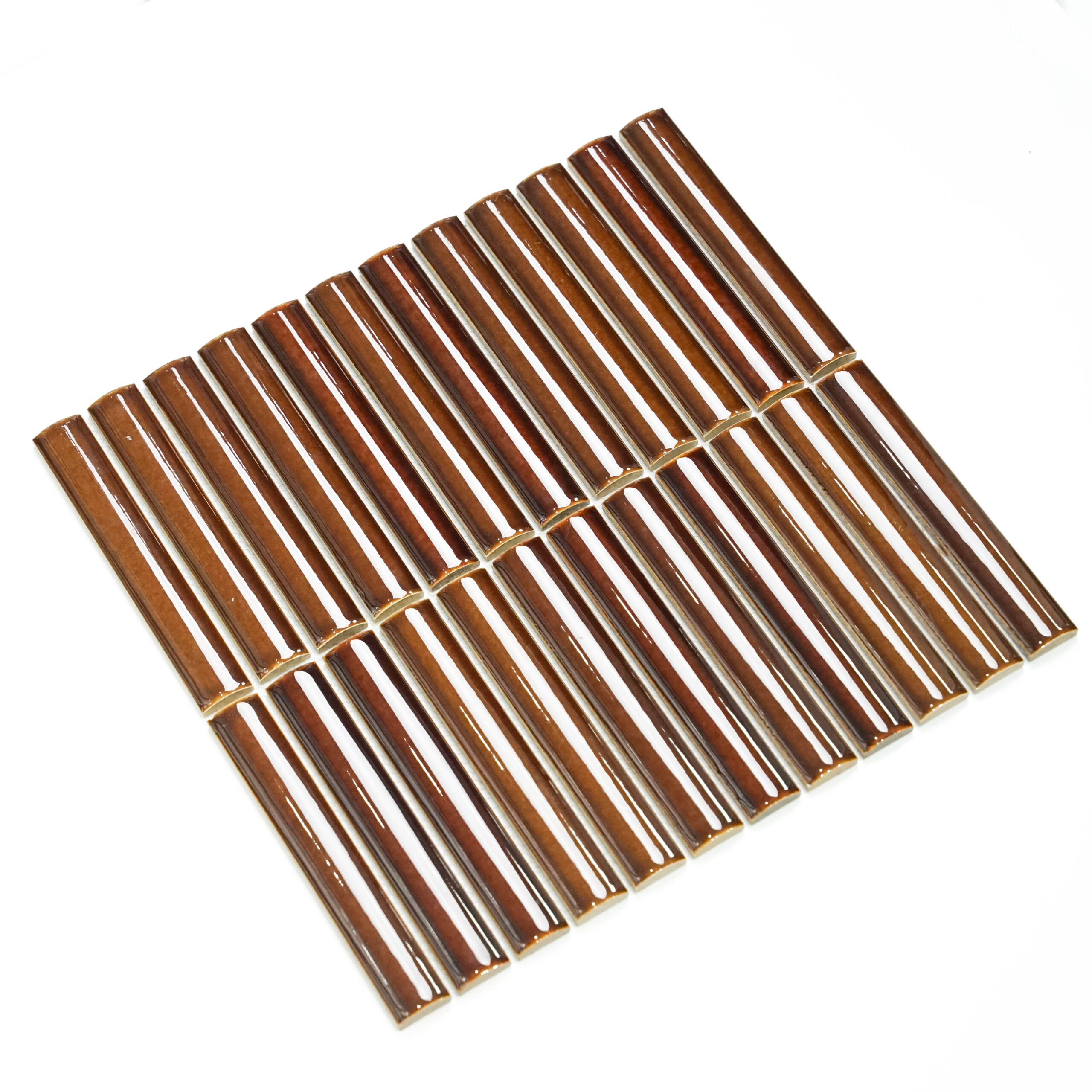 22x145mm 3D Semicircle Red Mosaic tile High-Precision indoor hotel villa bathroom background wall tiles Wholesale pice 2 22x145mm 3D Semicircle Red Mosaic tile High-Precision indoor hotel villa bathroom background wall tiles Wholesale pice - Image 2