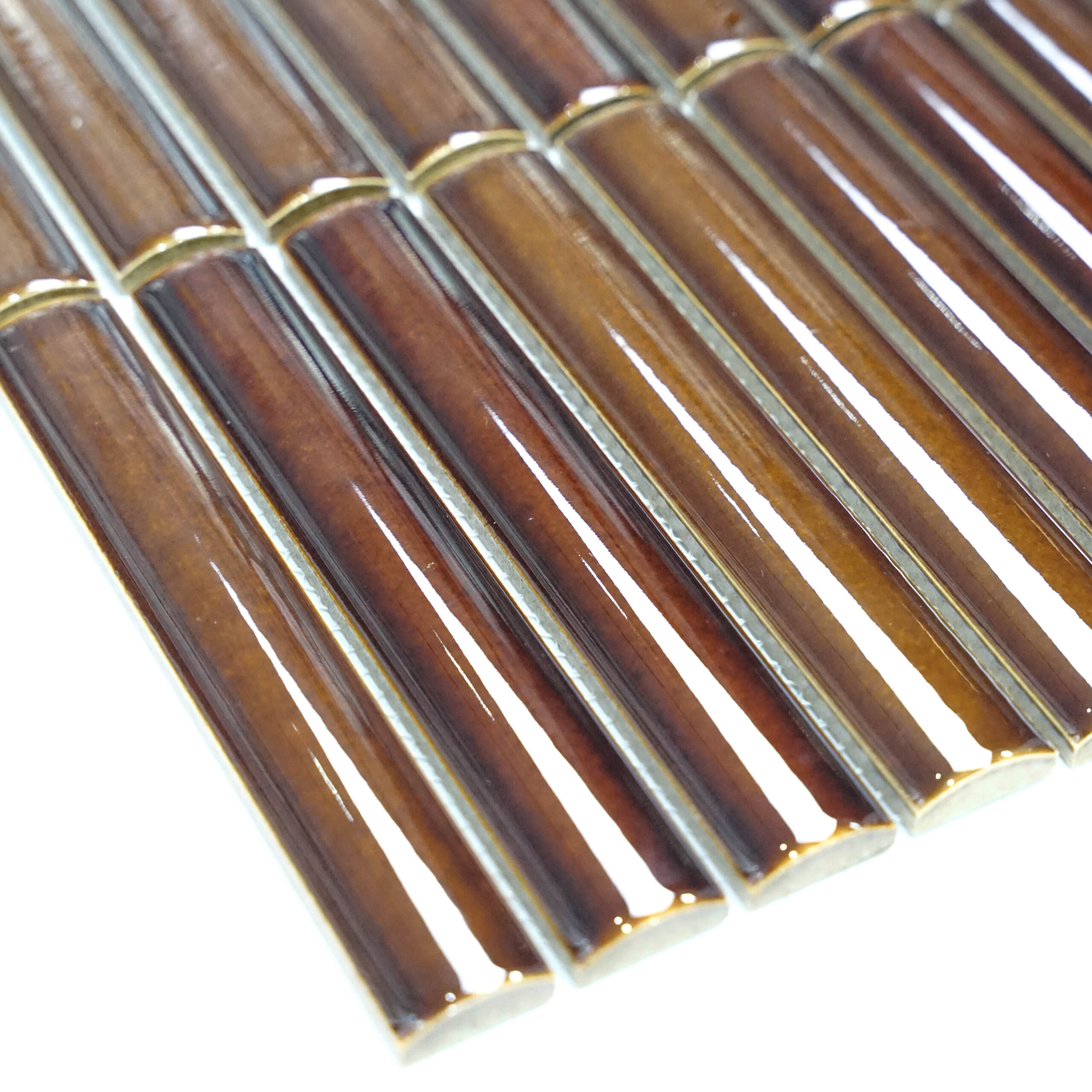 22x145mm 3D Semicircle Red Mosaic tile High-Precision indoor hotel villa bathroom background wall tiles Wholesale pice 3 22x145mm 3D Semicircle Red Mosaic tile High-Precision indoor hotel villa bathroom background wall tiles Wholesale pice - Image 3