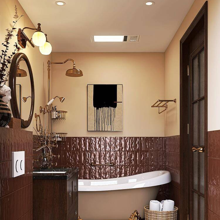 3D Retro Red Pearly Lustre Glaze Tile High-Precision indoor Hotel villa bathroom background Wall Mosaic Tiles Factory 3 3D Retro Red Pearly Lustre Glaze Tile High-Precision indoor Hotel villa bathroom background Wall Mosaic Tiles Factory - Image 3