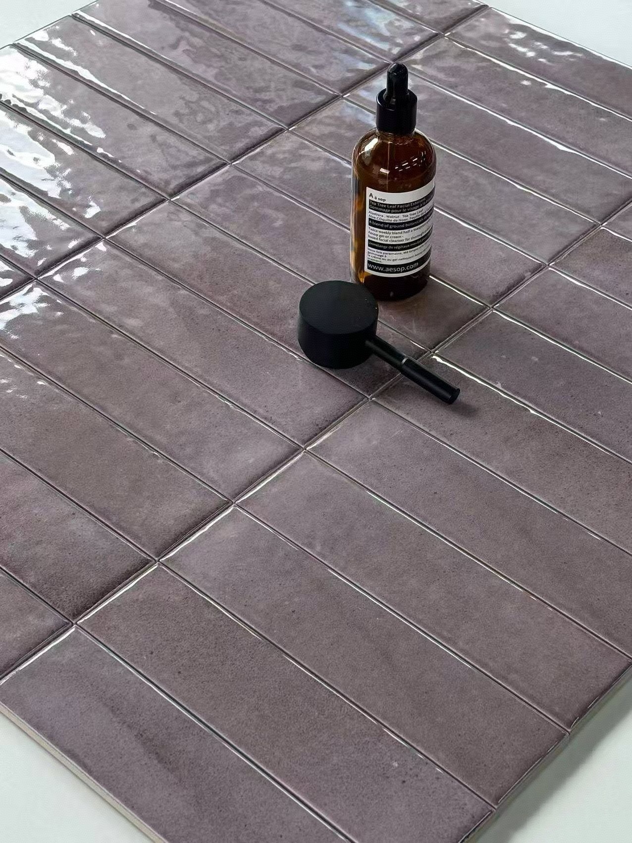 50x200mm Purple3D handcrafted tiles, high-end villa hotel living room, hall, kitchen, bathroom background wall mosaics 2 50x200mm Purple3D handcrafted tiles, high-end villa hotel living room, hall, kitchen, bathroom background wall mosaics - Image 2