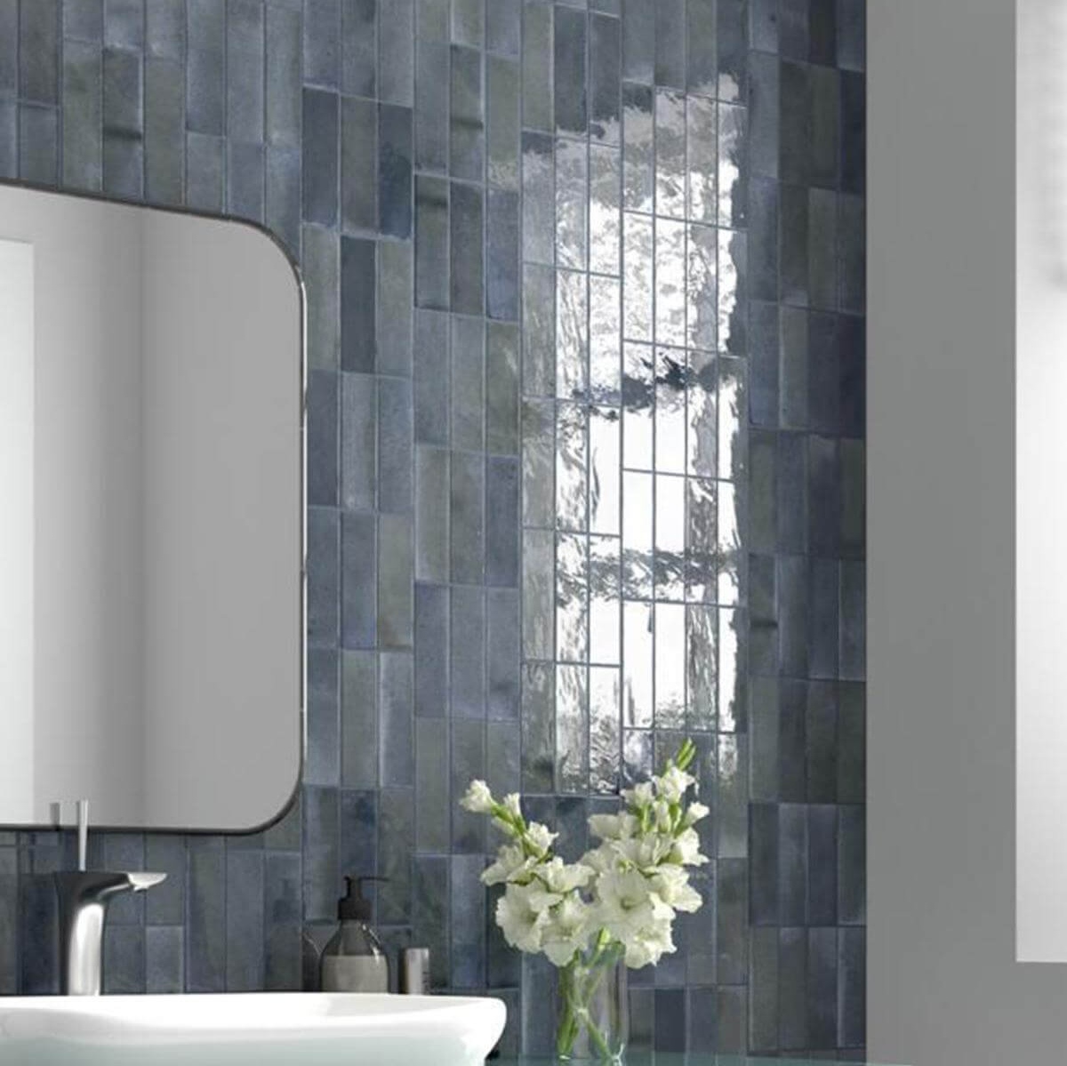 58x243 Retro Blue Glass Porcelain Tile indoor Hotel villa bathroom Background Ceramic Wall Tiles Factory 1 58x243 Retro Blue Glass Porcelain Tile indoor Hotel villa bathroom Background Ceramic Wall Tiles Factory