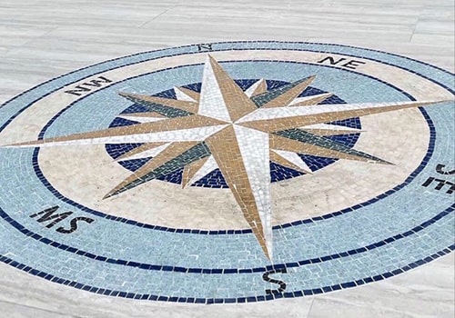 What are Mosaics? 3 A beautiful compass mosaic tile