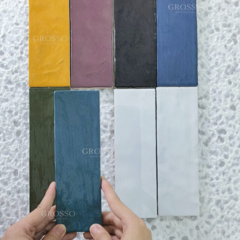 65x200mm Colorful Handmade Mosaic Tile Interior kitchen bathroom Latest Design Wall