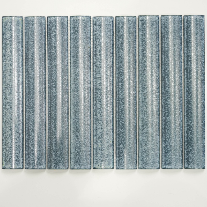 Blue Ceramic Mosaic Tile Interior Backsplash Wall High precision Fambe Arc Mosaic Tiles Wholesale Price 3 Blue Ceramic Mosaic Tile Interior Backsplash Wall High precision Fambe Arc Mosaic Tiles Wholesale Price - Image 3