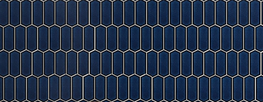 Blue Glass Crystal Glazed Ceramic Hexagon Decor Mosaic Wall Tiles