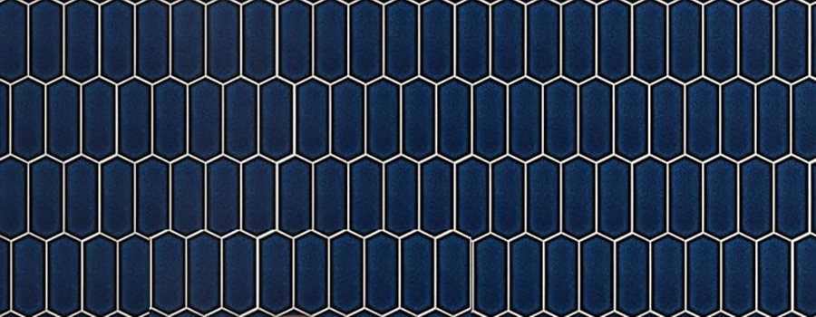 Blue Glass Crystal Glazed Ceramic Hexagon Decor Mosaic Wall Tiles