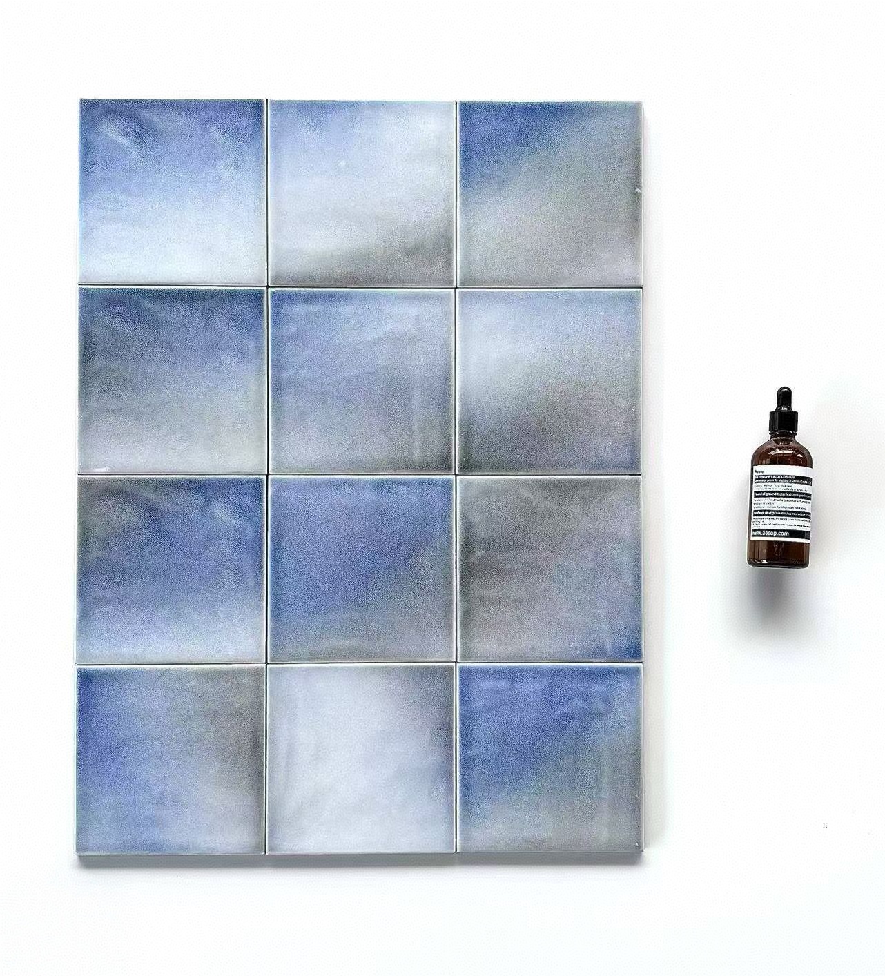 Blue&whiteModern Classic Ceramic Bathroom Wall Tiles Mosaic Heat Insulation Antibacterial Firebrick Interior Walls Borders Accents 2 Blue&whiteModern Classic Ceramic Bathroom Wall Tiles Mosaic Heat Insulation Antibacterial Firebrick Interior Walls Borders Accents - Image 2