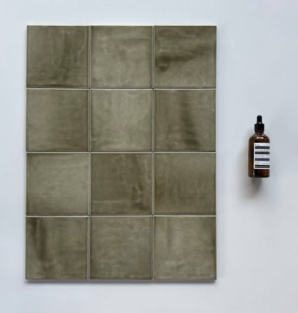 Brown Modern Classic Ceramic Bathroom Wall Tiles Mosaic Heat Insulation Antibacterial Firebrick Interior Walls Borders Accents 2 Brown Modern Classic Ceramic Bathroom Wall Tiles Mosaic Heat Insulation Antibacterial Firebrick Interior Walls Borders Accents - Image 2