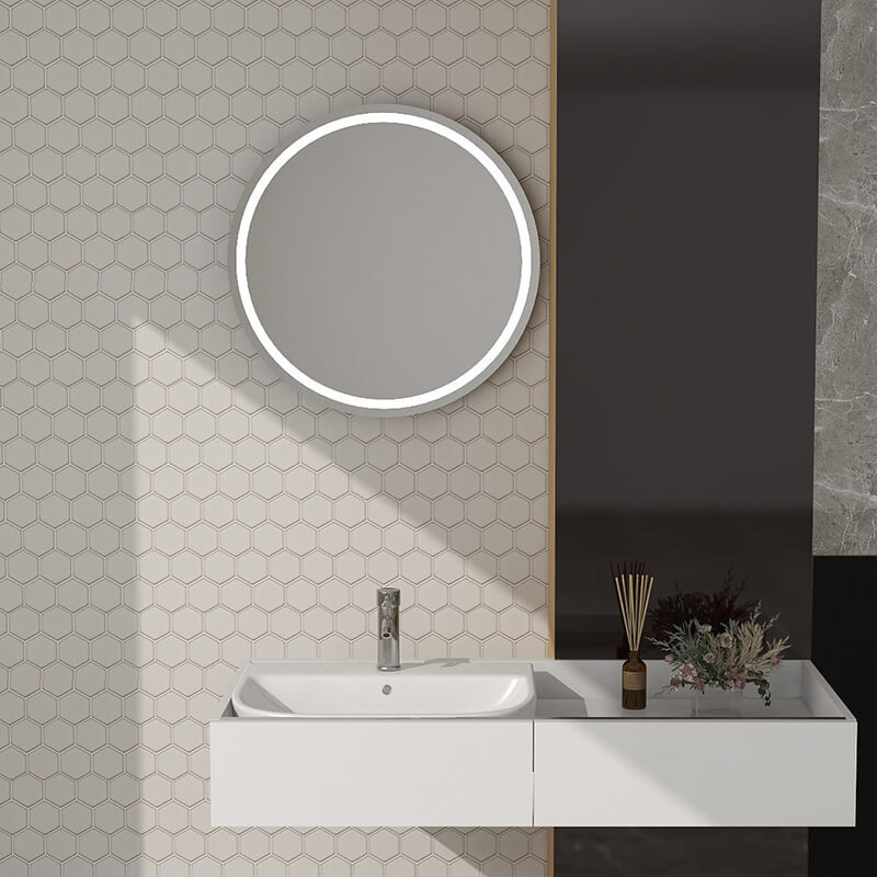Crystal White Glazed Glossy Mesh Mounted Porcelain Hexagon Mosaic Tile 19 Colored Glaze Kitchen Bathroom Anti Slip Matte Ceramic Hexagon Mosaic tile