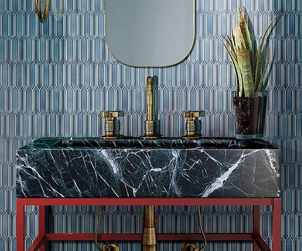 striking selection of hexagon mosaic tiles