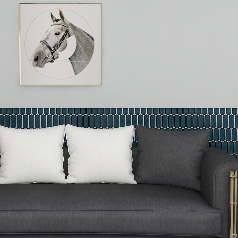 Crystal Glazed Hexagonal Mosaic