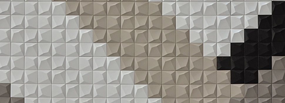 Cube Three dimensional Mosaic Tiles Ceramic Mosaic Floor Tile