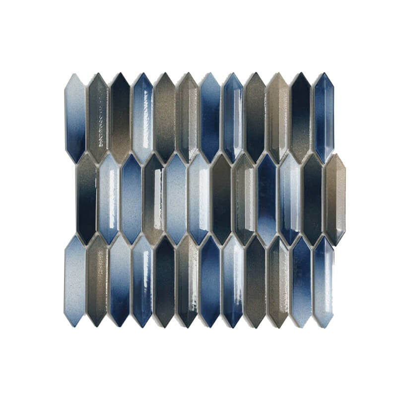 Elongated 3D Hexagon Mosaic Tiles