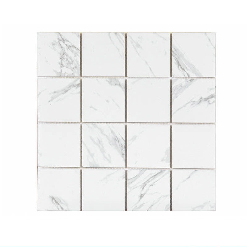 White Carrara Square Tile