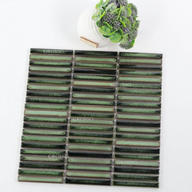 Gradient green metal Mosaic 1