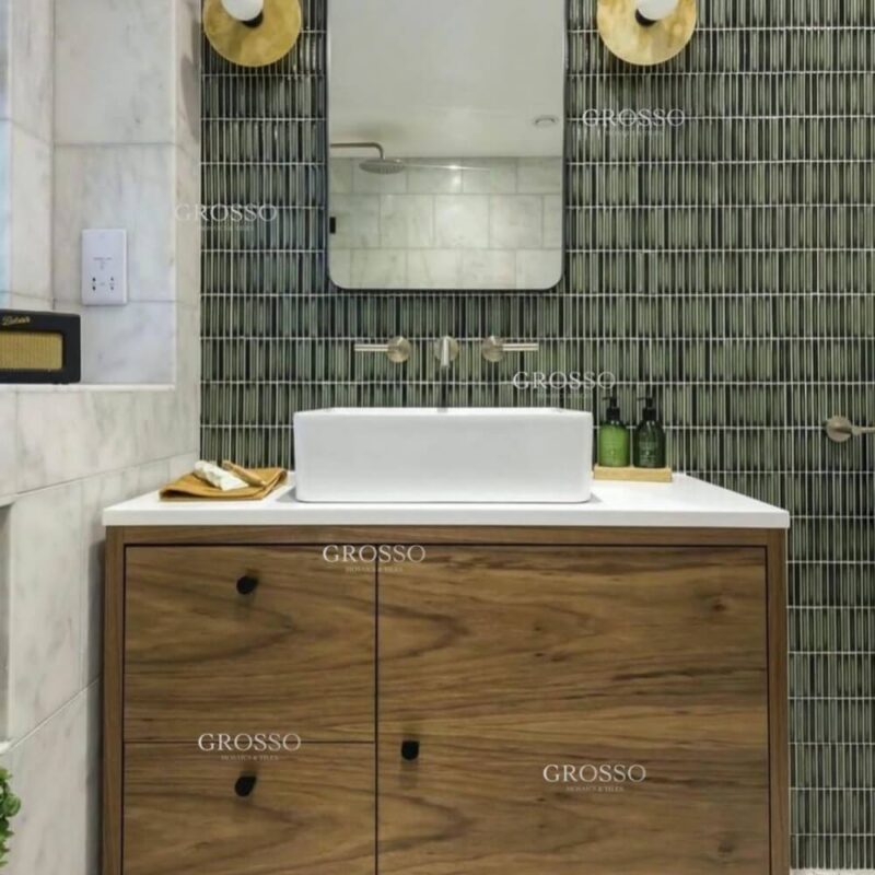 Gradient green metal Mosaic 7