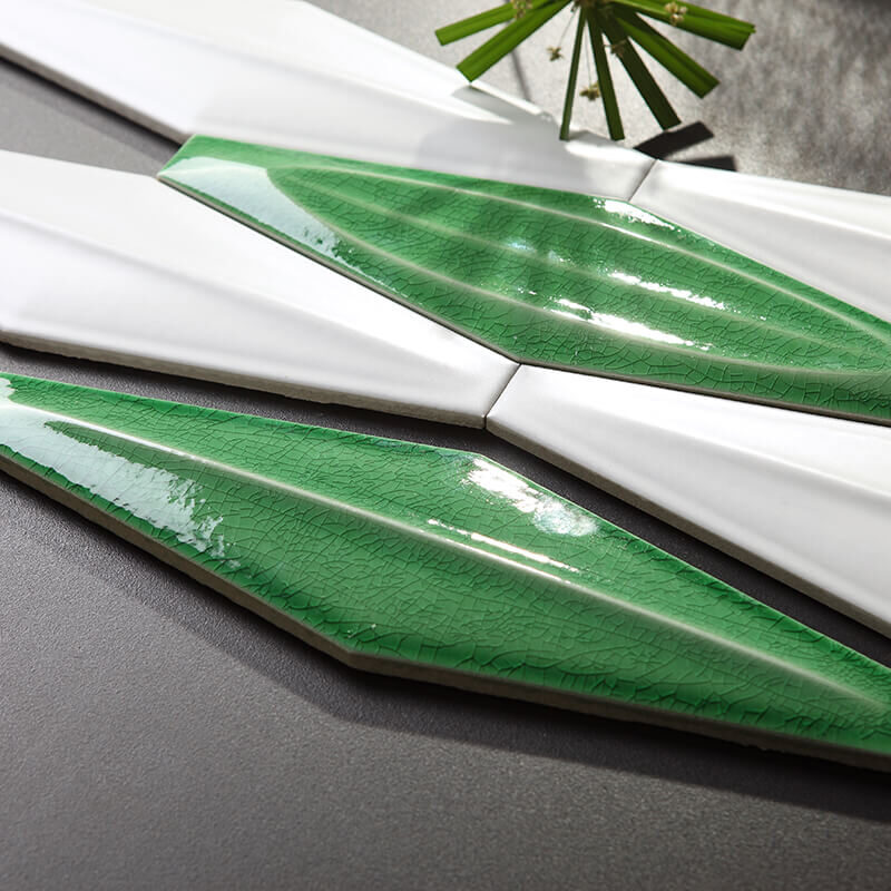 Wholesale Price Handmade Brick Green Hexagonal Mosaic Tile 32 Handmade Encaustic Hexagon cement tiles