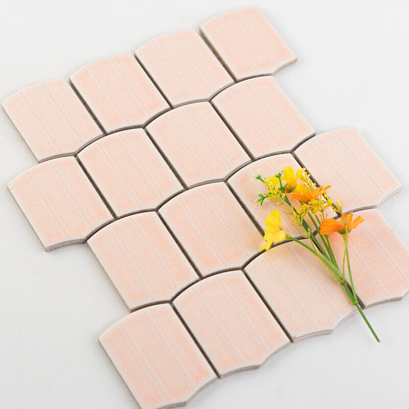 Handmade Porcelain Glossy Glazed Mosaic Tile Kitchen backsplash mosaic tile