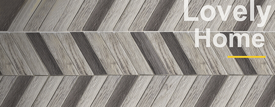 Herringbone Grey Wood Grain Marble Mosaics Tile