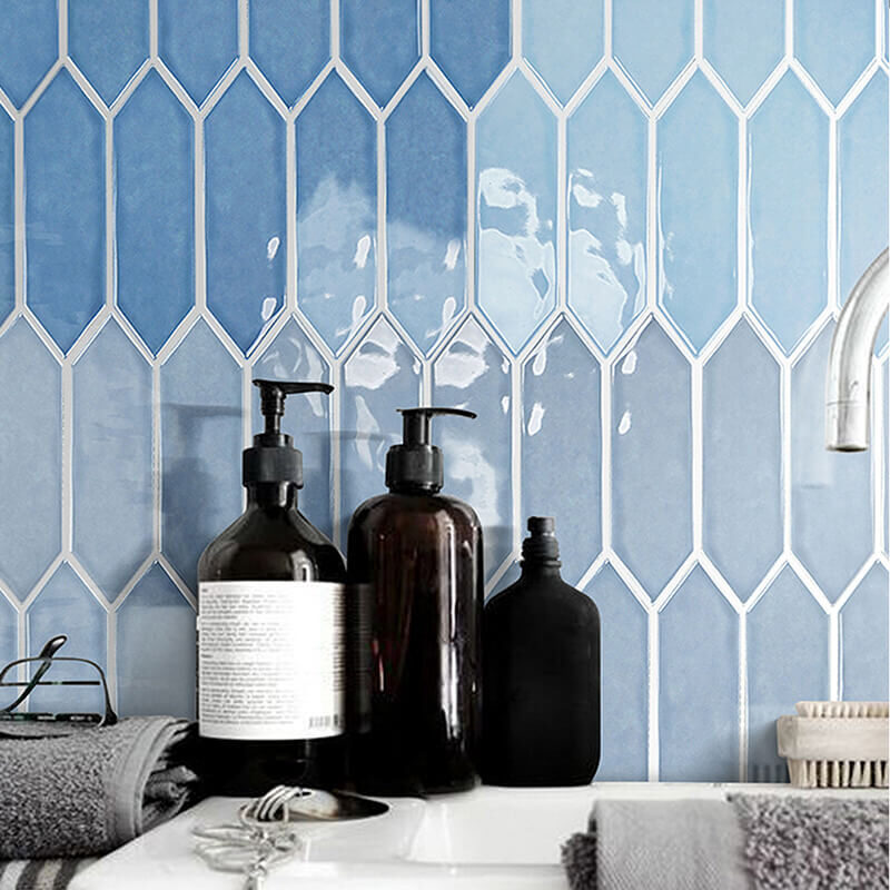 Glossy Glaze Hexagon Mosaic Tiles with For Bathroom Kitchen Backsplash Wall 9 Hexagon Mosaic Tiles with Glossy Glaze For Bathroom Kitchen Backsplash Wall 4