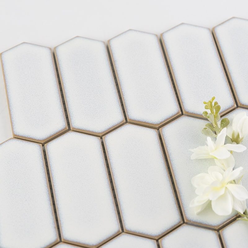 Hexagonal white marble mosaic natural stone kitchen shower wall floor tile large octagonal floor tile
