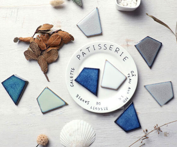 Irregular Shape Crystal Glazed Mosaic Tile