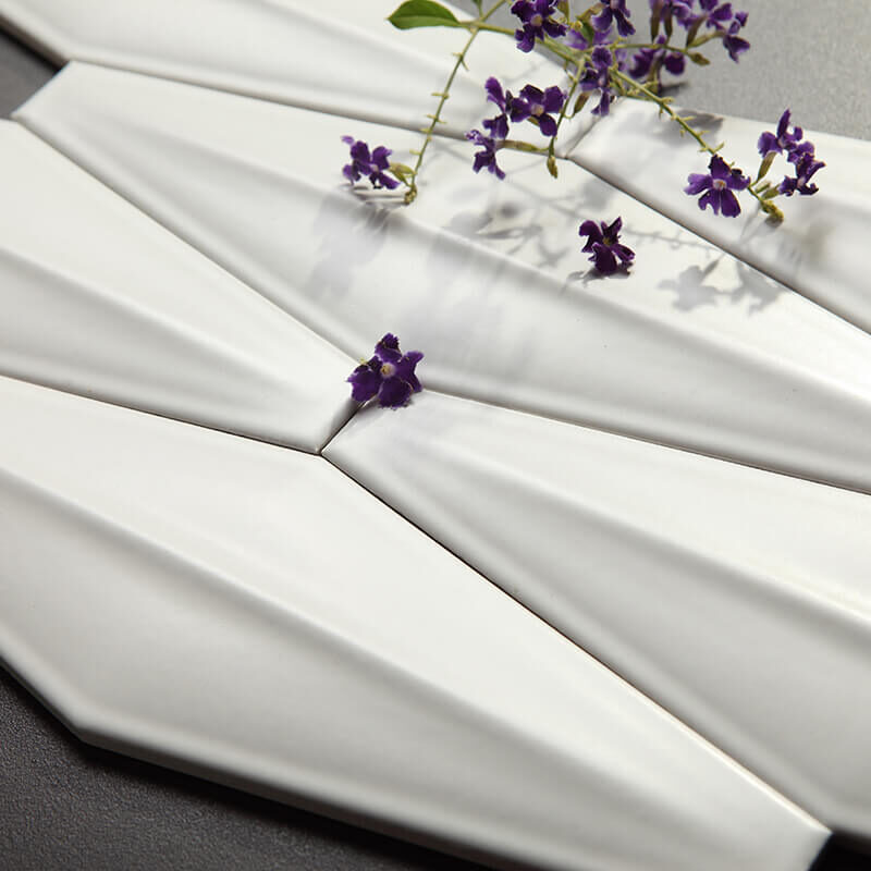 Wholesale Price Handmade Brick Green Hexagonal Mosaic Tile 23 Latest Design Wall White Gourd Pattern Mosaic Tile For Bedroom