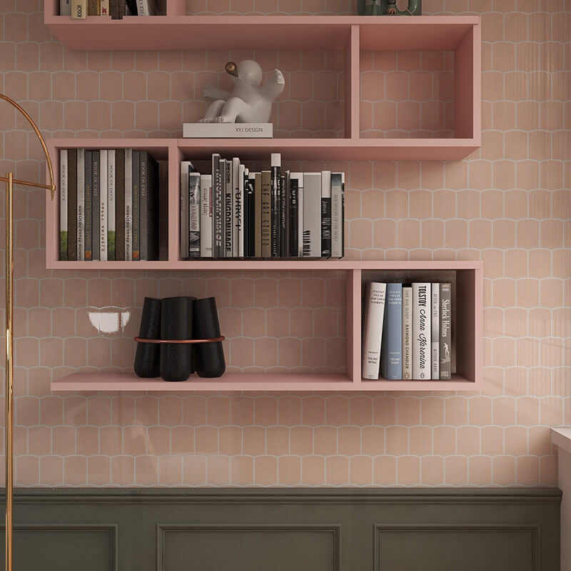 Modern glazed light gray porcelain Kitchen Backsplash Wall Mosaic Tiles