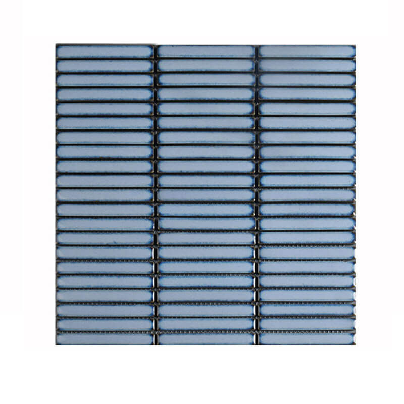 Blue New Design Glass Strip Metal Tile