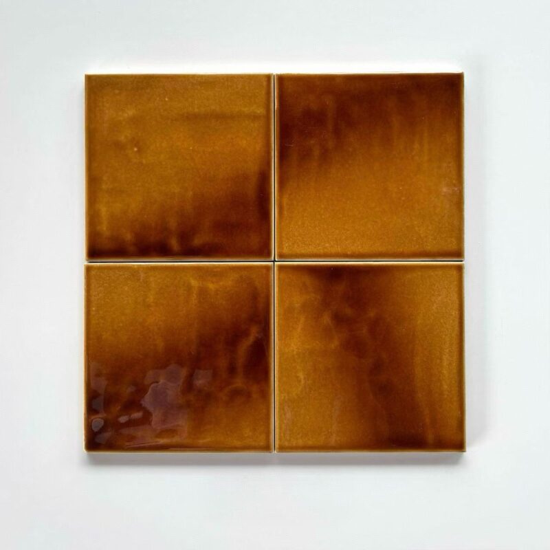 Orange Modern Classic Ceramic Bathroom Wall Tiles Mosaic Heat Insulation Antibacterial Firebrick Interior Walls Borders Accents 1