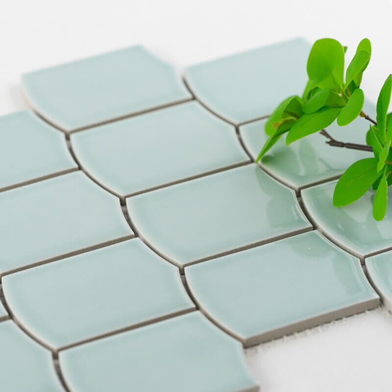 Premium Glazed 3d Relief Pattern porcelain Mosaic Ceramic Tiles