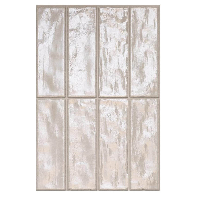 Retro White Pearly Lustre Glaze Tile High Precision indoor Hotel villa bathroom background Wall Mosaic Tiles 2