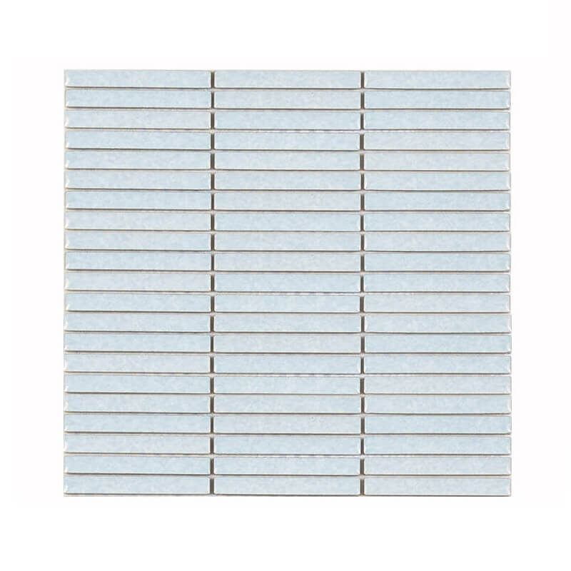 Light Green Strip Porcelain Mosaic Wall Tile