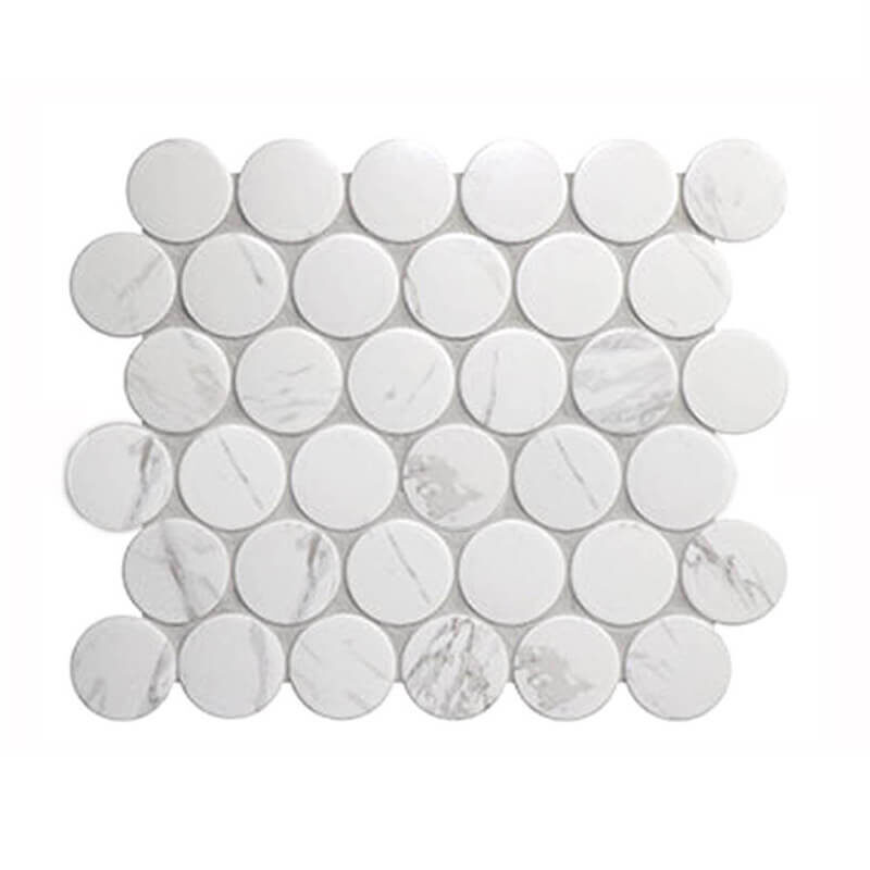 Round Mosaic Kitchen Shower Tile