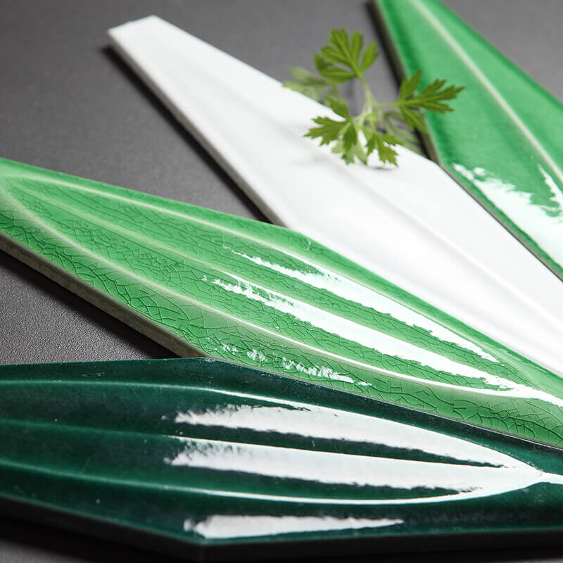 Wholesale Price Handmade Brick Green Hexagonal Mosaic Tile 19 Wholesale Handmade Brick Hexagonal Brick Bathroom Green Ceramic Tile Ice Crack Surface