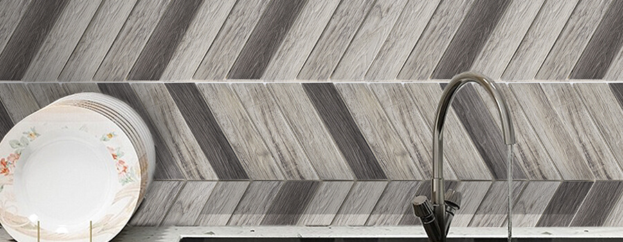 Wood Wall Mosaic tile Customized Herringbone Wooden Board Mosaics