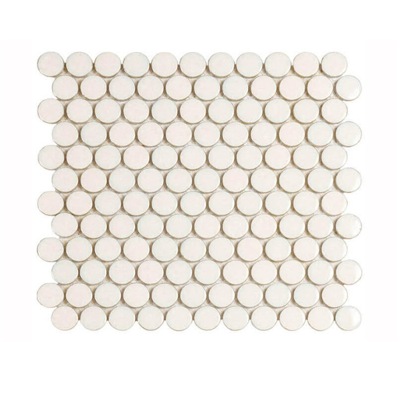 round shape ceramic mosaic tile