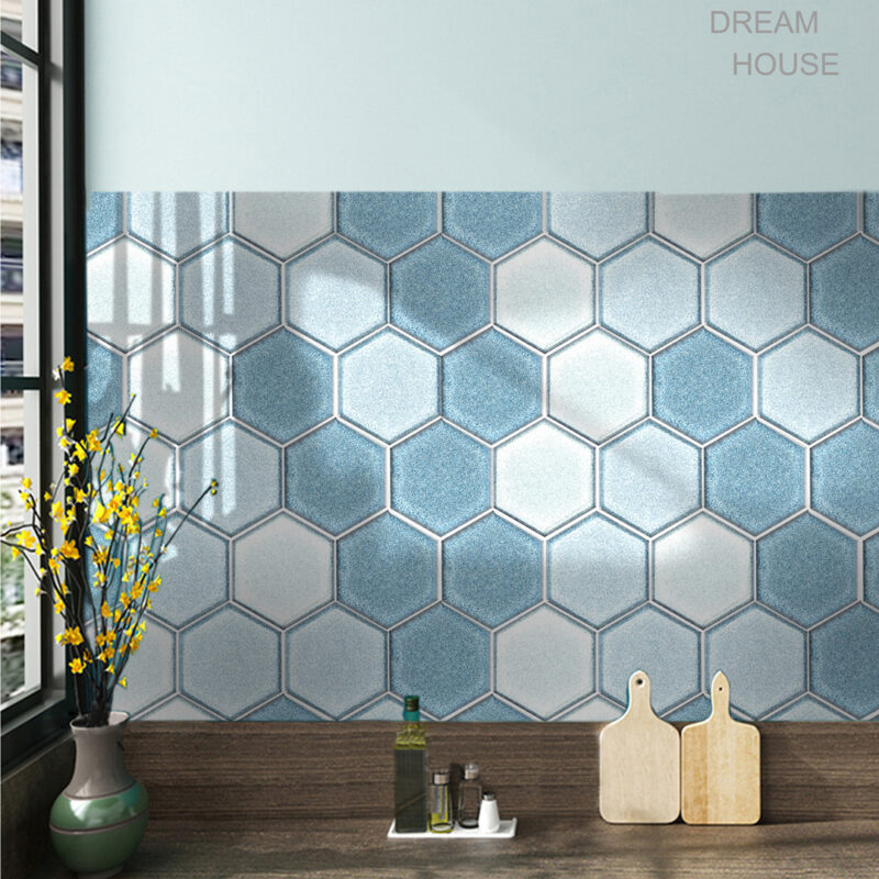 73mm Hexagon Bathroom Ceramic Porcelain Mosaic Tiles 8 未标题 5