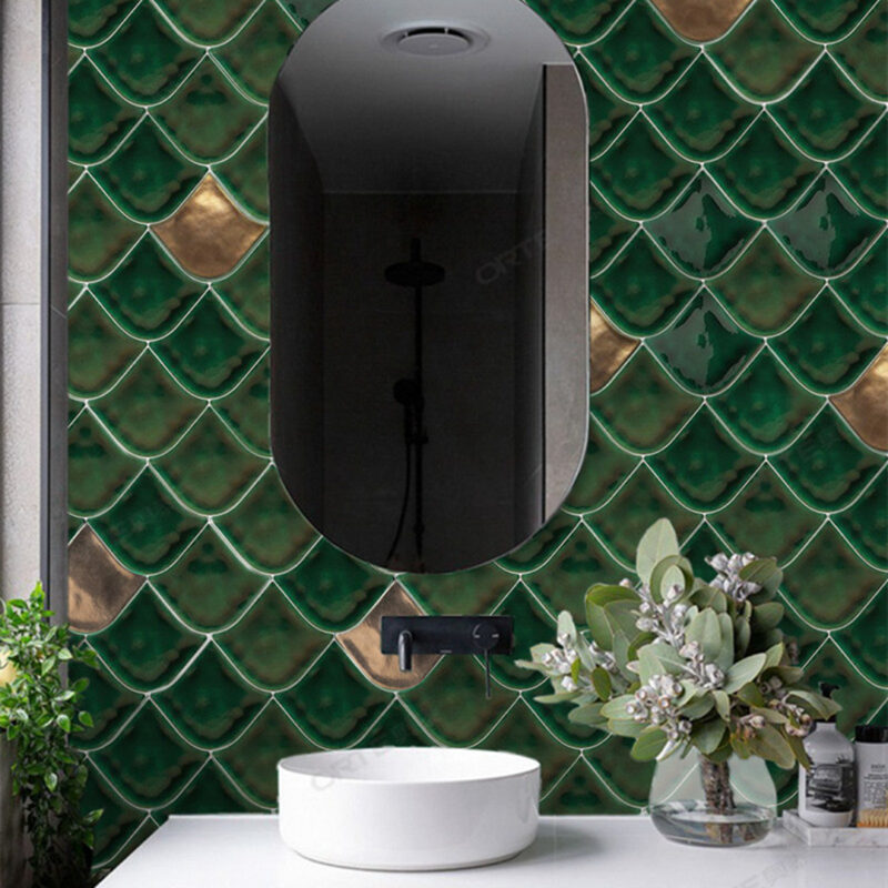 釉惑鱼鳞手工砖 5